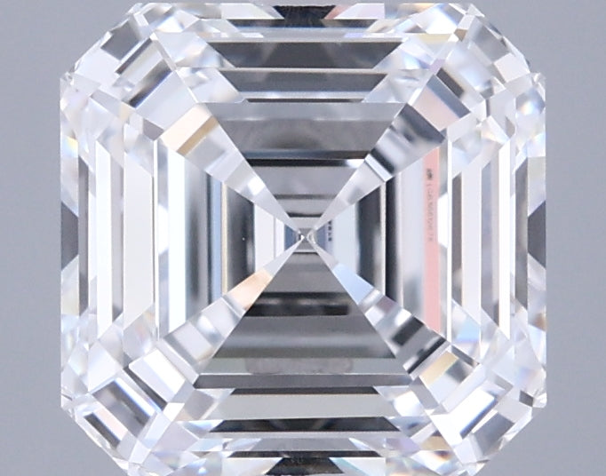 3.02 Carat Asscher Shaped, Ideal Cut, D Color, VVS1 Clarity, IGI Certified Lab Grown Diamond