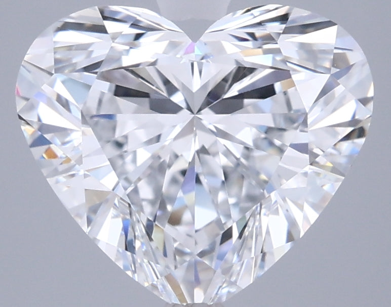 3.47 Carat Heart Shaped, Ideal Cut, D Color, VVS1 Clarity, IGI Certified Lab Grown Diamond
