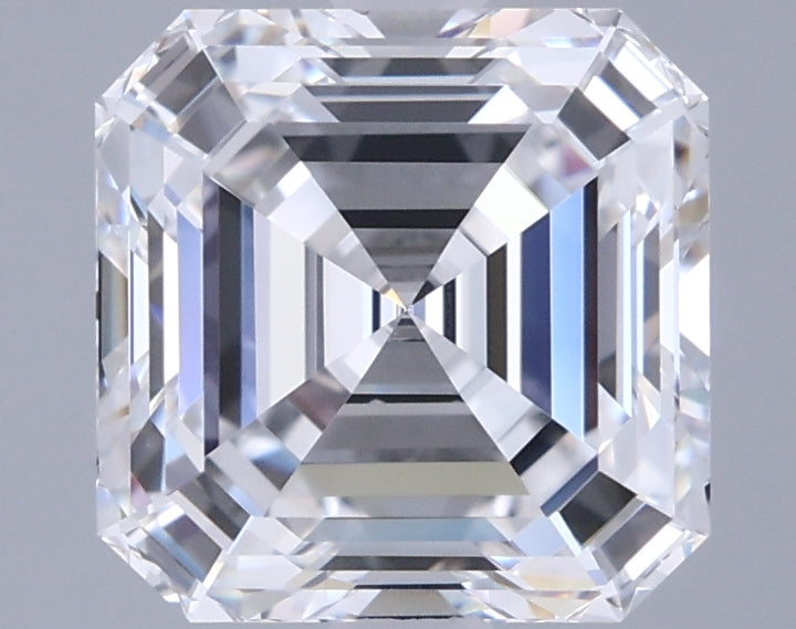 2.59 Carat Asscher Shaped, Ideal Cut, D Color, VVS1 Clarity, IGI Certified Lab Grown Diamond