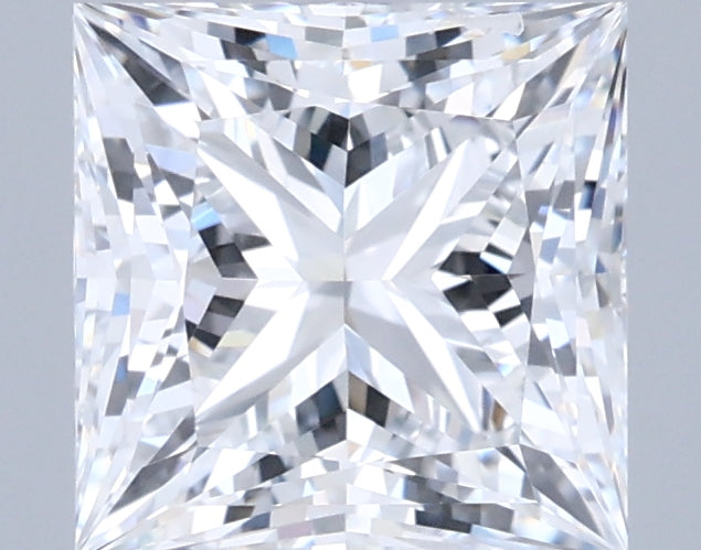 2.01 Carat Princess Shaped, Excellent Cut, D Color, VVS1 Clarity, IGI Certified Lab Grown Diamond
