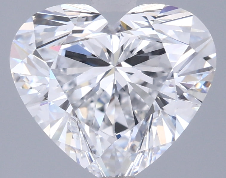 2.52 Carat Heart Shaped, Ideal Cut, D Color, VVS1 Clarity, IGI Certified Lab Grown Diamond