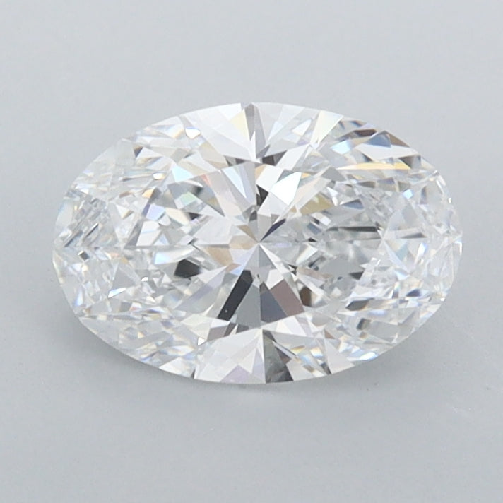 1.03 Carat Oval Shaped, Ideal Cut, D Color, IF Clarity, IGI Certified Lab Grown Diamond