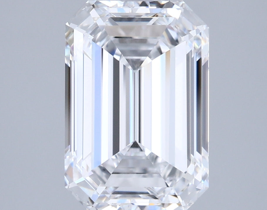 2.65 Carat Emerald Shaped, Ideal Cut, D Color, VVS1 Clarity, IGI Certified Lab Grown Diamond