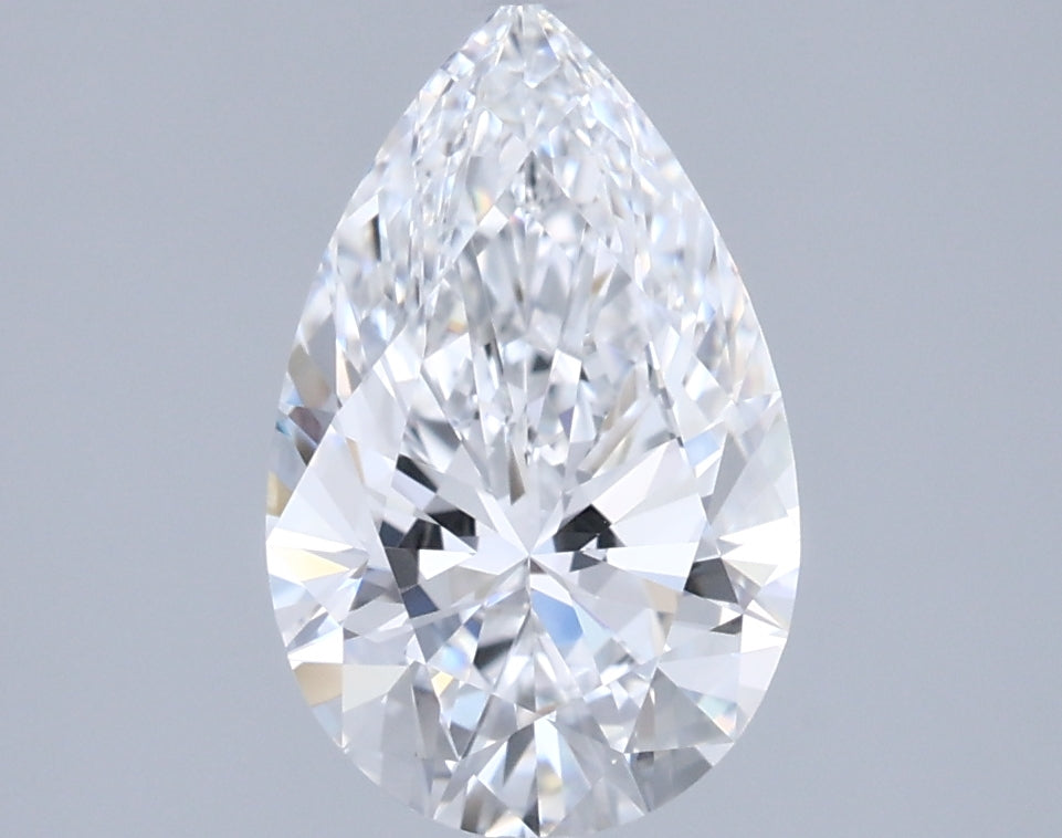 1.51 Carat Pear Shaped, Ideal Cut, D Color, VVS1 Clarity, IGI Certified Lab Grown Diamond