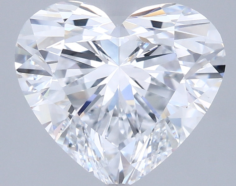 2.52 Carat Heart Shaped, Ideal Cut, D Color, VVS1 Clarity, IGI Certified Lab Grown Diamond