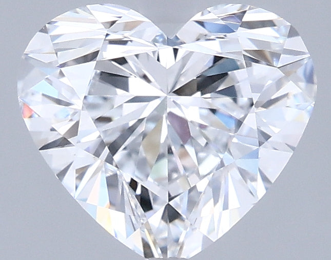 1.54 Carat Heart Shaped, Ideal Cut, D Color, VVS1 Clarity, IGI Certified Lab Grown Diamond