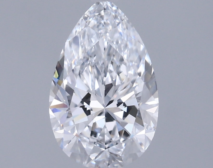 0.97 Carat Pear Shaped, Ideal Cut, D Color, VVS1 Clarity, IGI Certified Lab Grown Diamond