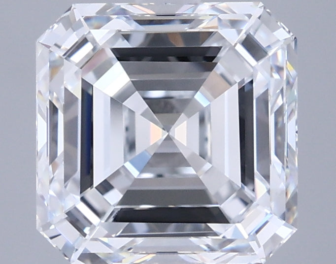 3.03 Carat Asscher Shaped, Ideal Cut, E Color, VVS1 Clarity, IGI Certified Lab Grown Diamond