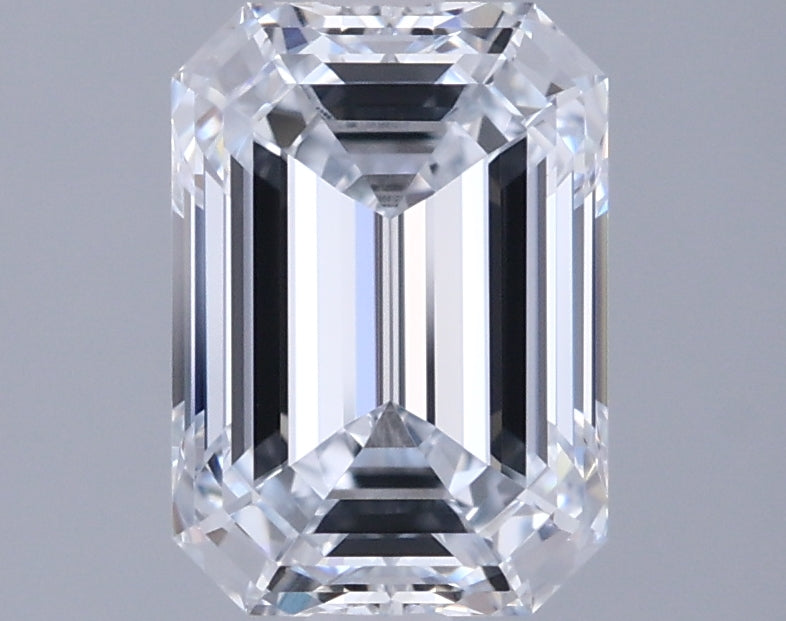 1.88 Carat Emerald Shaped, Ideal Cut, D Color, VVS1 Clarity, IGI Certified Lab Grown Diamond