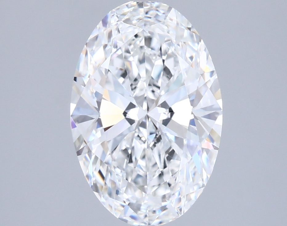 1.88 Carat Oval Shaped, Ideal Cut, E Color, FL Clarity, IGI Certified Lab Grown Diamond