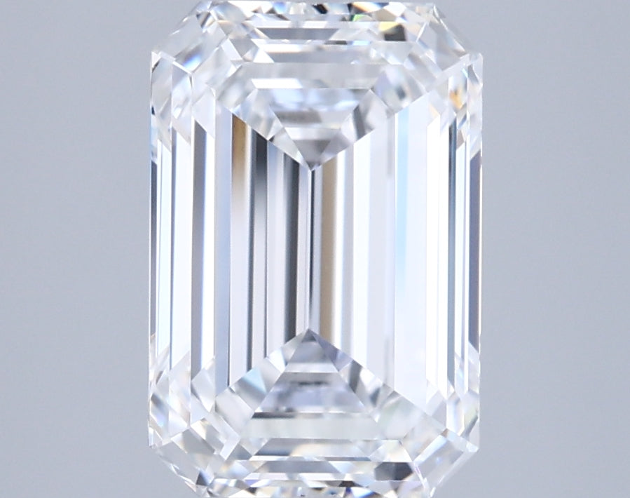 2.86 Carat Emerald Shaped, Ideal Cut, E Color, FL Clarity, IGI Certified Lab Grown Diamond