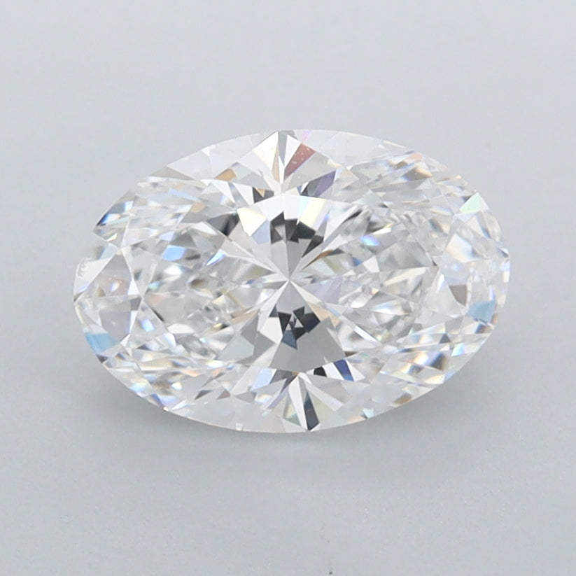 1.31 Carat Oval Shaped, Ideal Cut, E Color, FL Clarity, IGI Certified Lab Grown Diamond