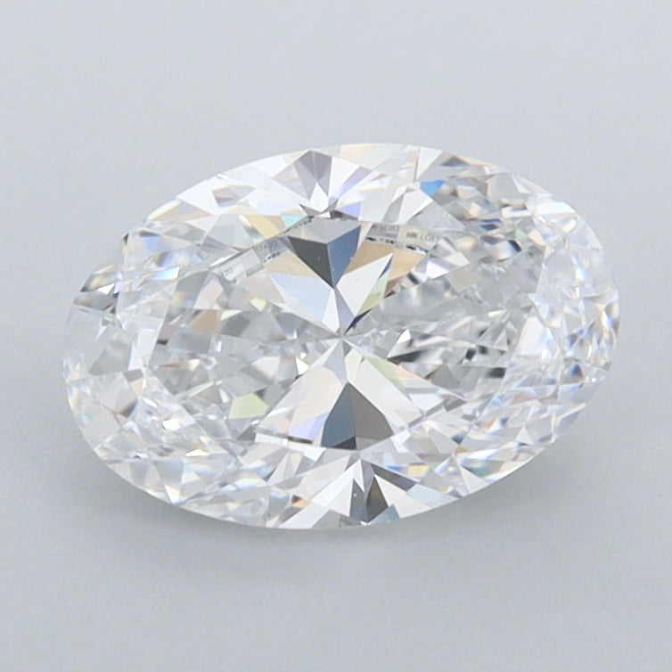 1.26 Carat Oval Shaped, Excellent Cut, D Color, FL Clarity, IGI Certified Lab Grown Diamond