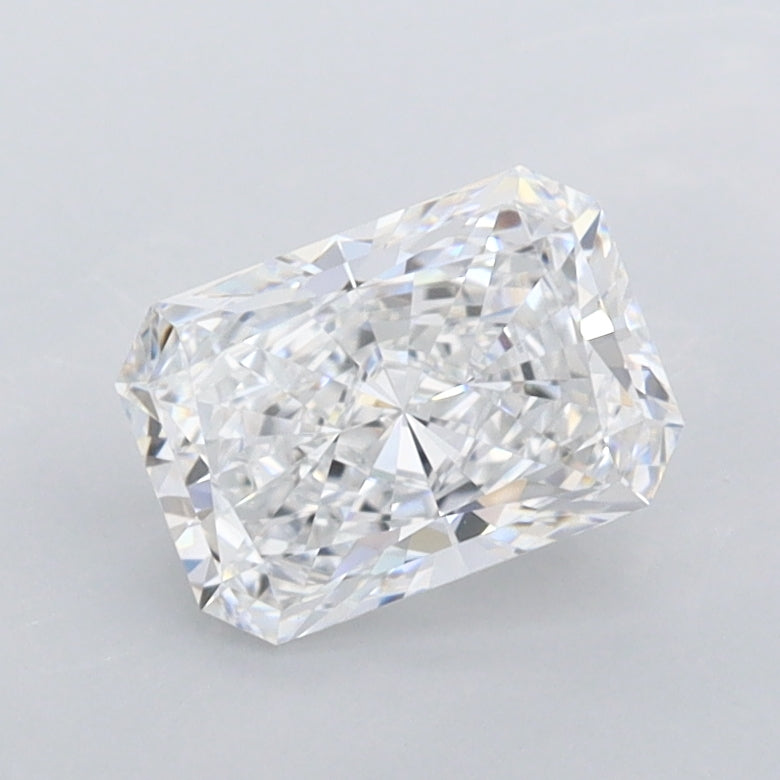 1.06 Carat Radiant Shaped, Ideal Cut, D Color, FL Clarity, IGI Certified Lab Grown Diamond