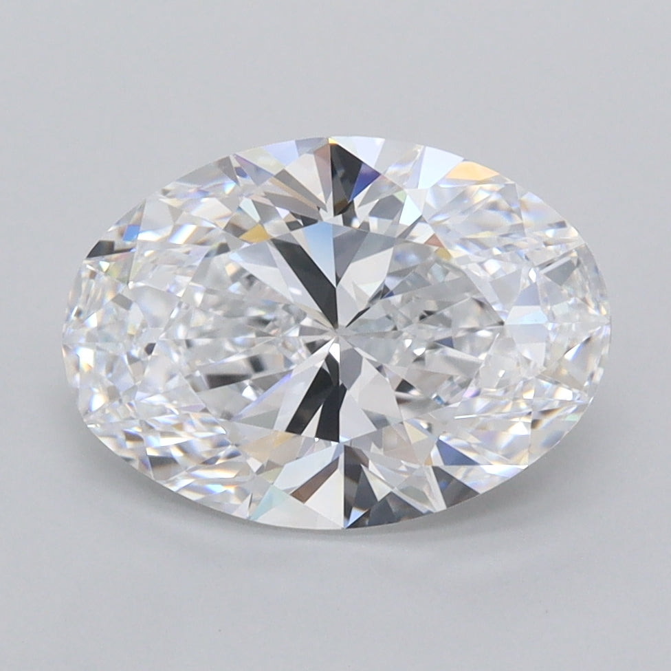 2.42 Carat Oval Shaped, Ideal Cut, D Color, VVS1 Clarity, IGI Certified Lab Grown Diamond