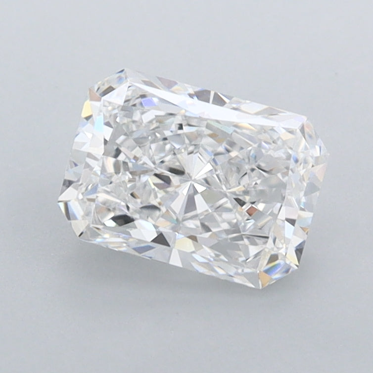 1.06 Carat Radiant Shaped, Ideal Cut, D Color, FL Clarity, IGI Certified Lab Grown Diamond