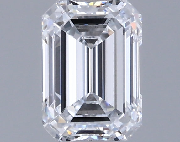 1.04 Carat Emerald Shaped, Ideal Cut, D Color, VVS1 Clarity, IGI Certified Lab Grown Diamond