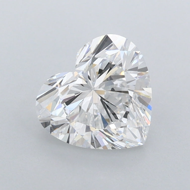 1.02 Carat Heart Shaped, Ideal Cut, D Color, FL Clarity, IGI Certified Lab Grown Diamond