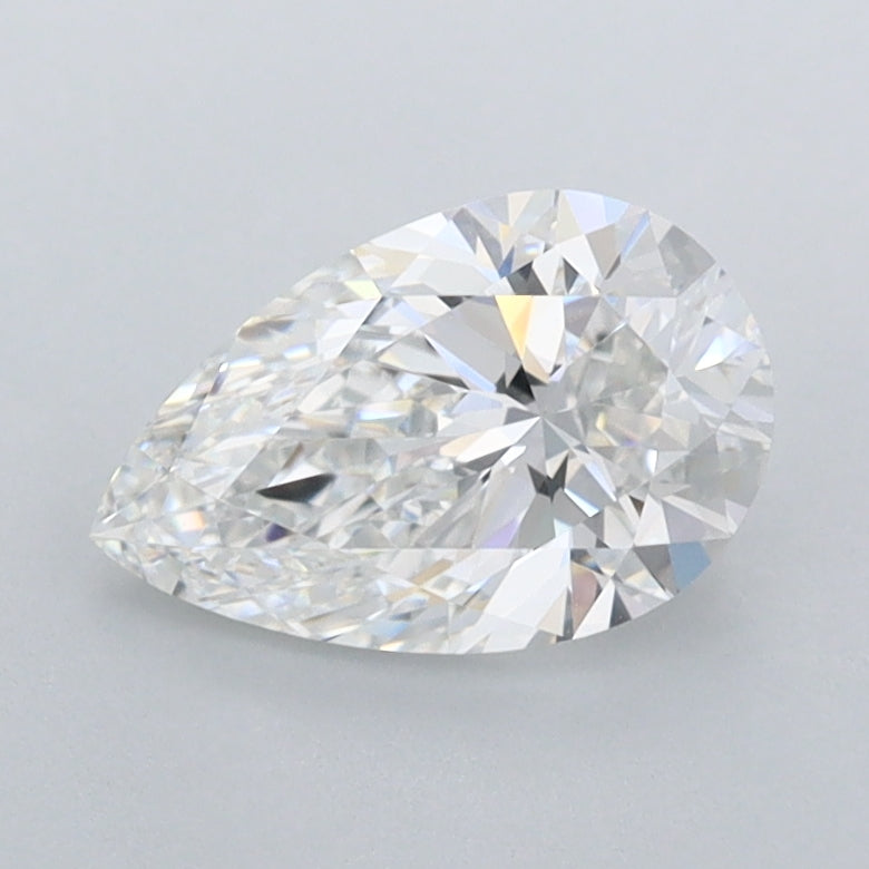 1.10 Carat Pear Shaped, Ideal Cut, D Color, FL Clarity, IGI Certified Lab Grown Diamond
