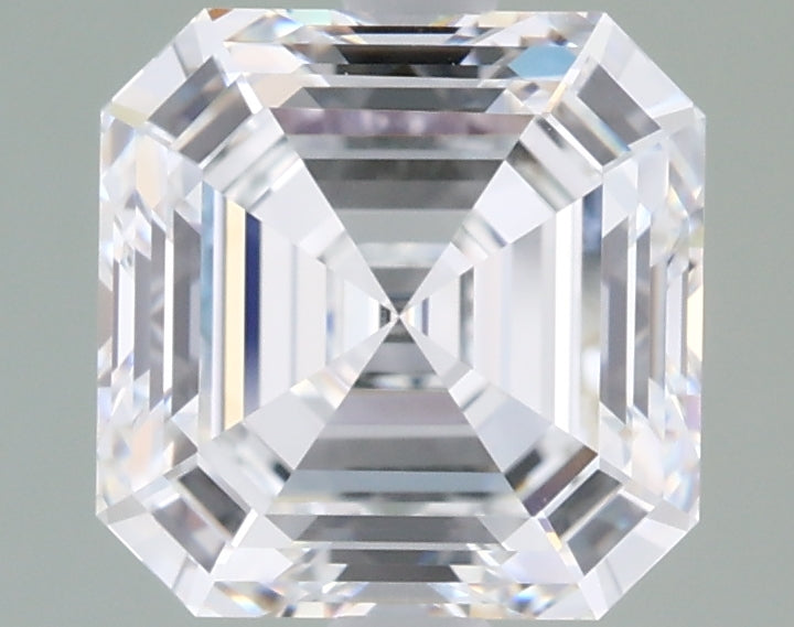 2.27 Carat Asscher Shaped, Ideal Cut, E Color, VVS1 Clarity, IGI Certified Lab Grown Diamond