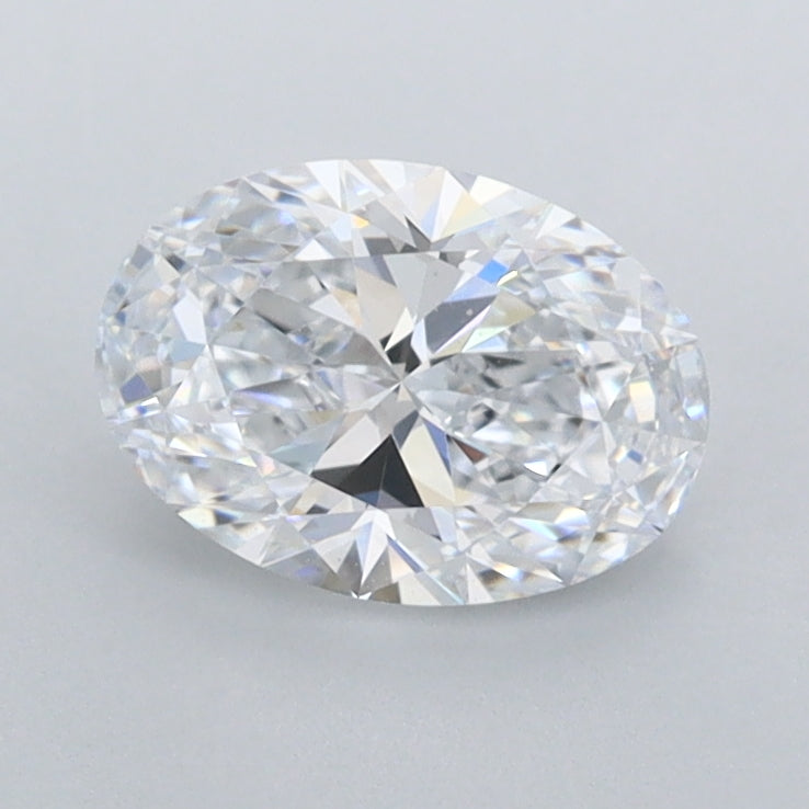 1.01 Carat Oval Shaped, Ideal Cut, D Color, FL Clarity, IGI Certified Lab Grown Diamond