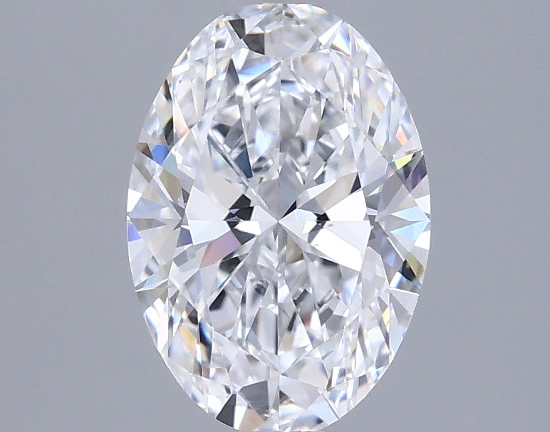 1.50 Carat Oval Shaped, Ideal Cut, D Color, VVS1 Clarity, IGI Certified Lab Grown Diamond