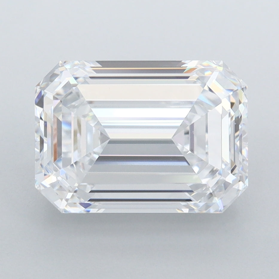 3.33 Carat Emerald Shaped, Ideal Cut, D Color, FL Clarity, IGI Certified Lab Grown Diamond