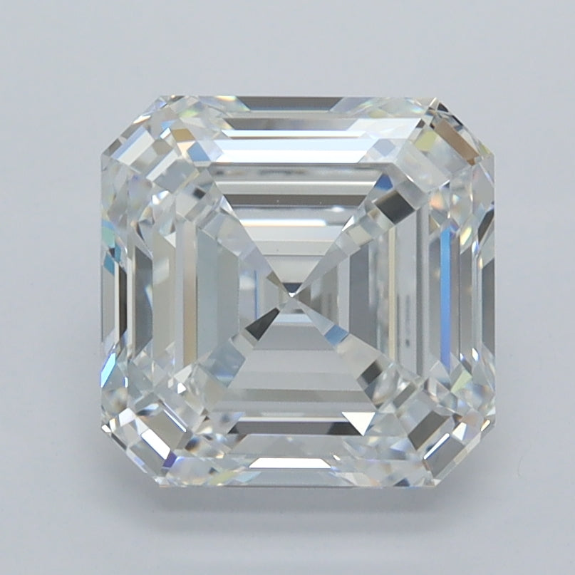 2.45 Carat Asscher Shaped, Ideal Cut, D Color, VVS1 Clarity, IGI Certified Lab Grown Diamond