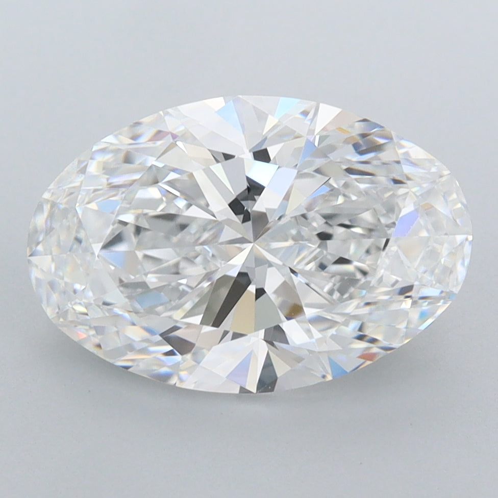 2.90 Carat Oval Shaped, Ideal Cut, E Color, FL Clarity, IGI Certified Lab Grown Diamond