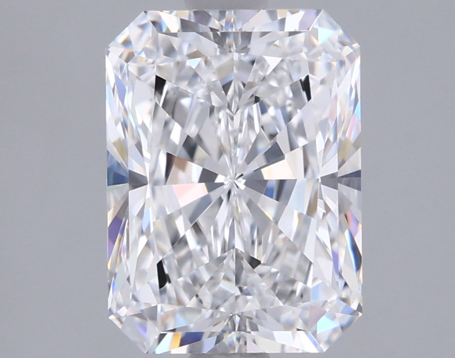1.92 Carat Radiant Shaped, Ideal Cut, E Color, VVS1 Clarity, IGI Certified Lab Grown Diamond