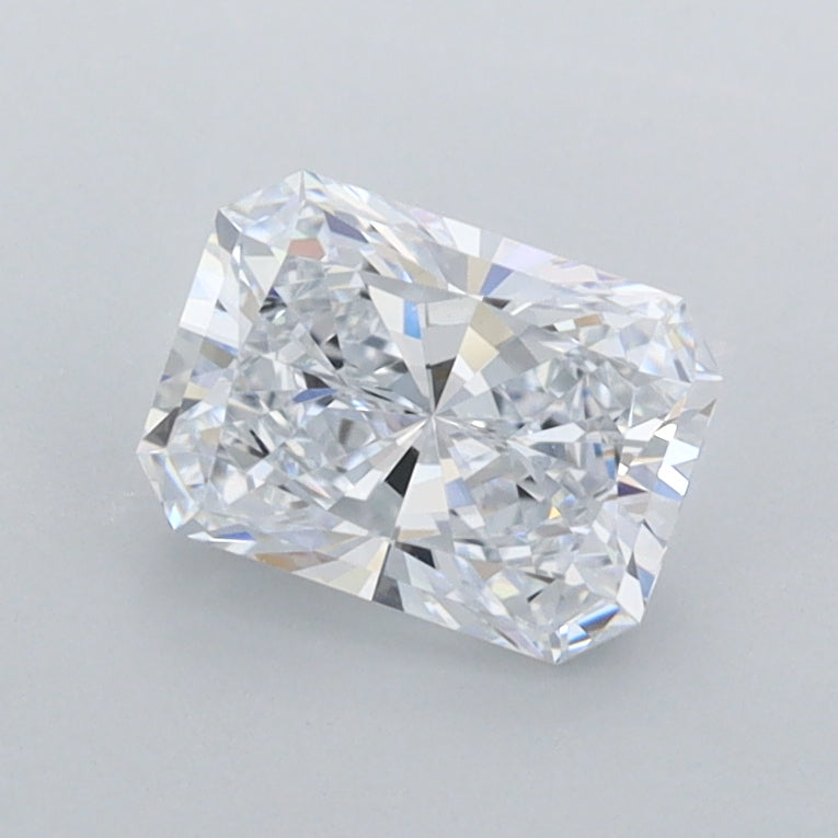 1.02 Carat Radiant Shaped, Excellent Cut, D Color, FL Clarity, IGI Certified Lab Grown Diamond