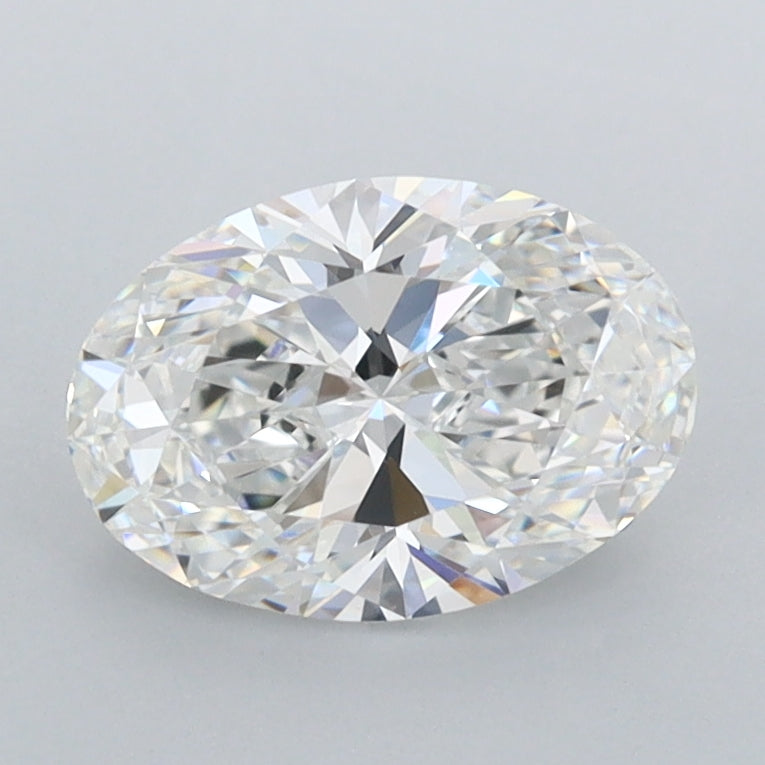 1.34 Carat Oval Shaped, Ideal Cut, E Color, FL Clarity, IGI Certified Lab Grown Diamond
