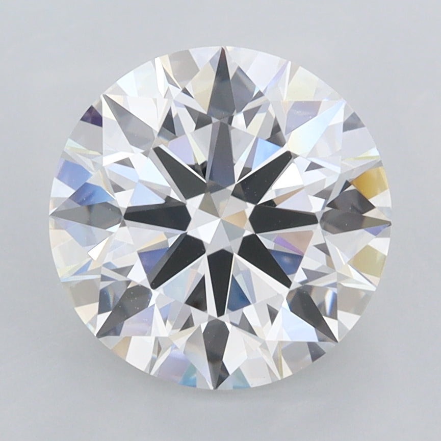 2.82 Carat Round Shaped, Ideal Cut, D Color, FL Clarity, IGI Certified Lab Grown Diamond