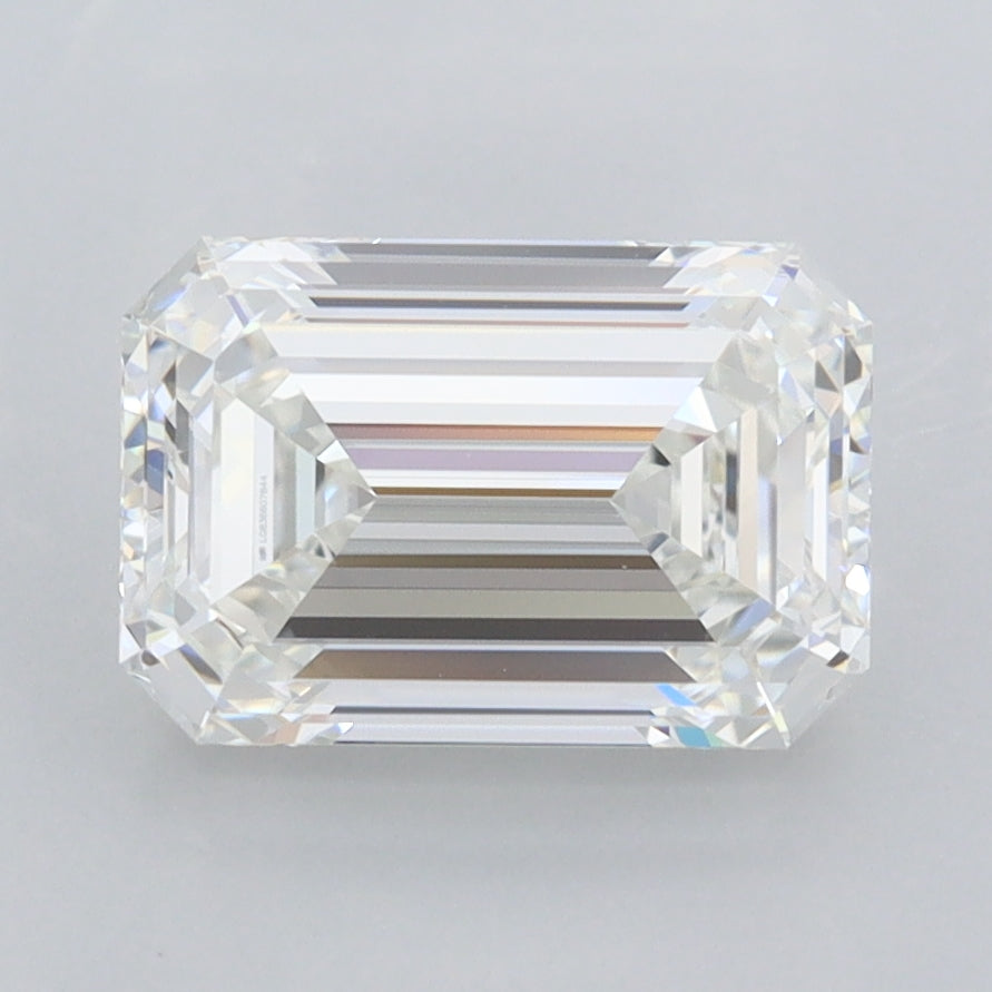 2.19 Carat Emerald Shaped, Ideal Cut, F Color, FL Clarity, IGI Certified Lab Grown Diamond