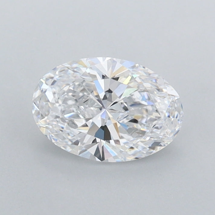 0.63 Carat Oval Shaped, Ideal Cut, D Color, IF Clarity, IGI Certified Lab Grown Diamond