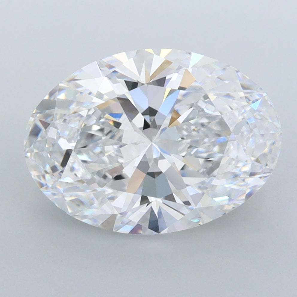3.52 Carat Oval Shaped, Ideal Cut, D Color, IF Clarity, IGI Certified Lab Grown Diamond