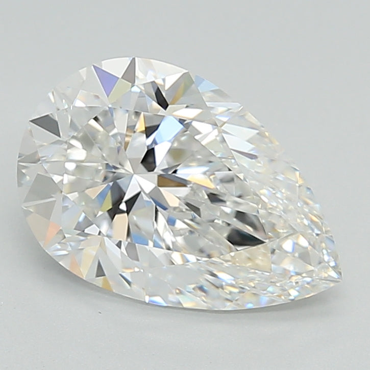 3.51 Carat Pear Shaped, Excellent Cut, E Color, VVS1 Clarity, IGI Certified Lab Grown Diamond
