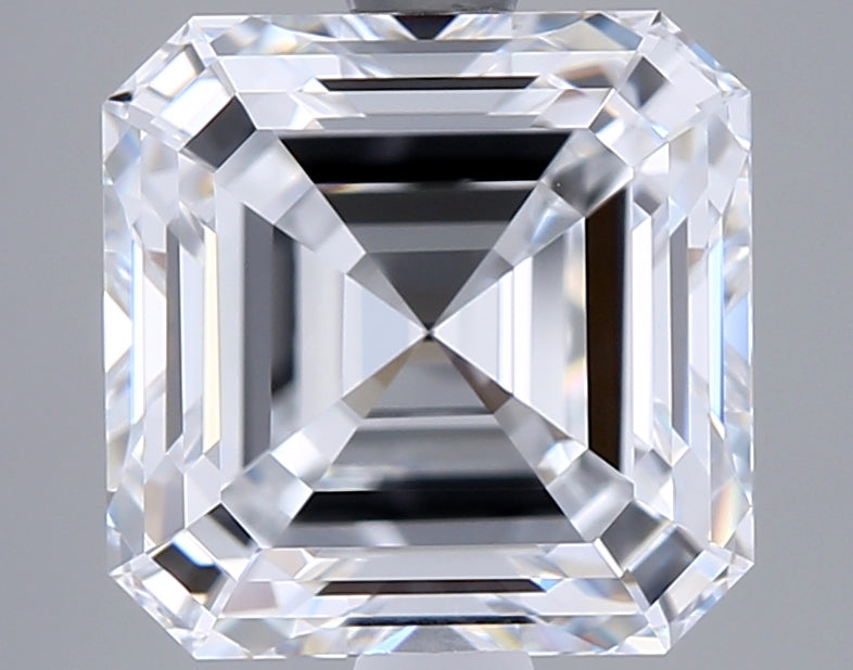 3.02 Carat Asscher Shaped, Ideal Cut, D Color, VVS1 Clarity, IGI Certified Lab Grown Diamond
