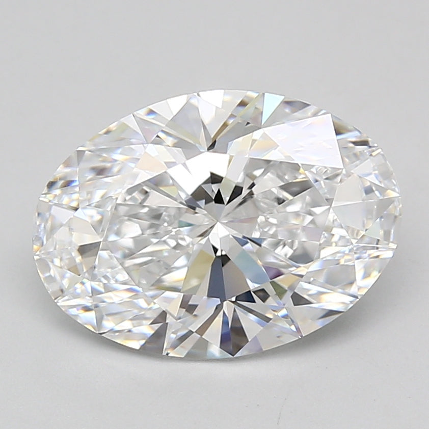 5.02 Carat Oval Shaped, Ideal Cut, D Color, VVS1 Clarity, IGI Certified Lab Grown Diamond