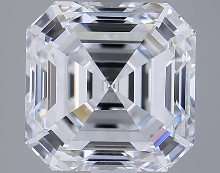 3.06 Carat Asscher Shaped, Ideal Cut, D Color, VVS1 Clarity, IGI Certified Lab Grown Diamond