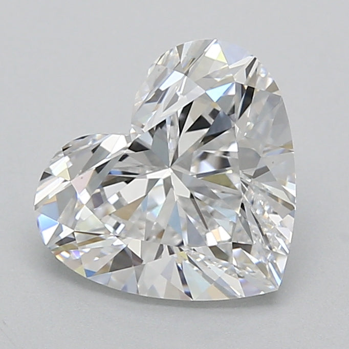 2.00 Carat Heart Shaped, Ideal Cut, D Color, VVS1 Clarity, IGI Certified Lab Grown Diamond