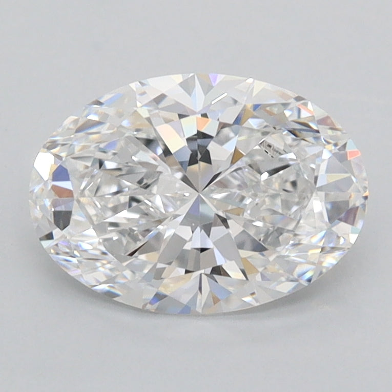 1.42 Carat Oval Shaped, Ideal Cut, D Color, VVS1 Clarity, IGI Certified Lab Grown Diamond