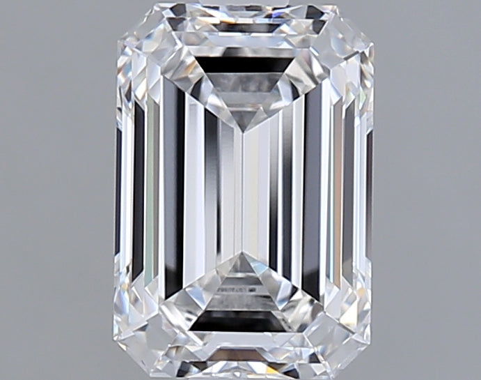 1.54 Carat Emerald Shaped, Ideal Cut, E Color, VVS1 Clarity, IGI Certified Lab Grown Diamond