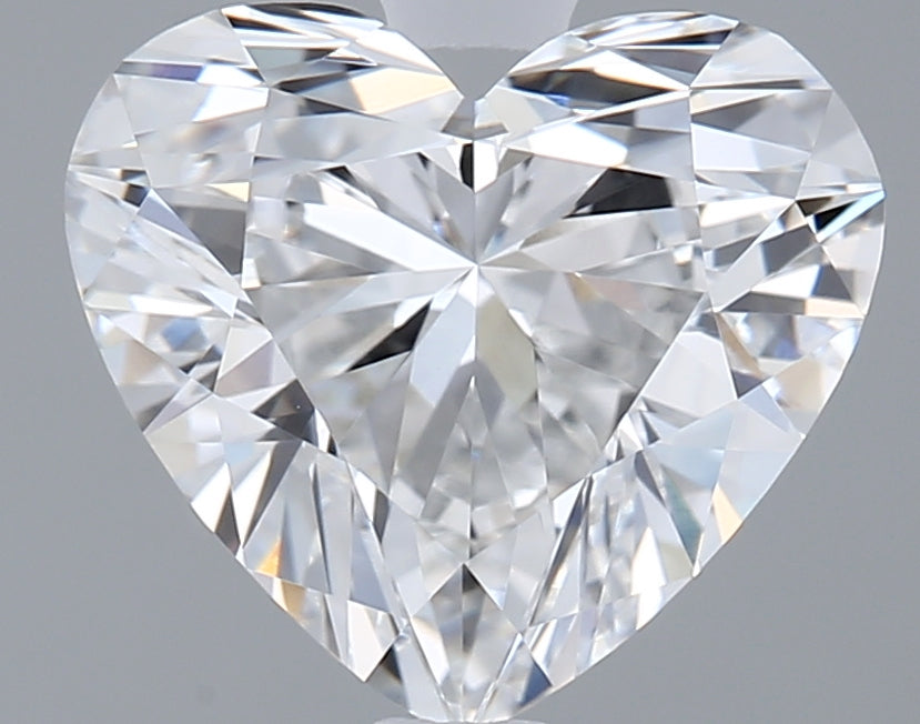 1.57 Carat Heart Shaped, Ideal Cut, D Color, VVS1 Clarity, IGI Certified Lab Grown Diamond