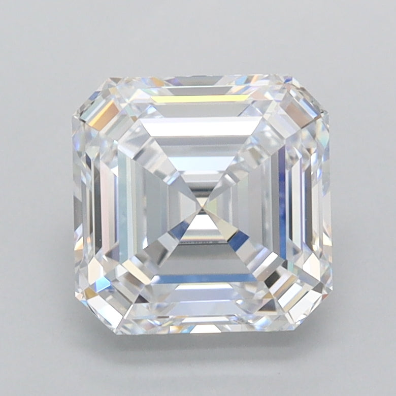 2.01 Carat Asscher Shaped, Ideal Cut, D Color, VVS1 Clarity, IGI Certified Lab Grown Diamond