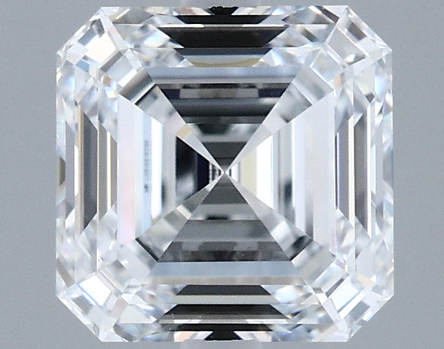 1.72 Carat Asscher Shaped, Ideal Cut, E Color, VVS1 Clarity, IGI Certified Lab Grown Diamond
