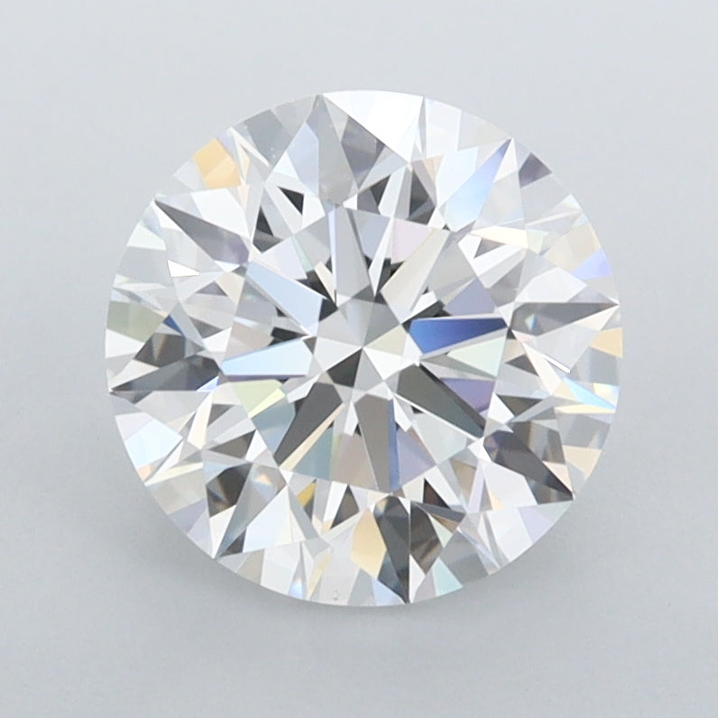 1.98 Carat Round Shaped, Ideal Cut, D Color, FL Clarity, IGI Certified Lab Grown Diamond