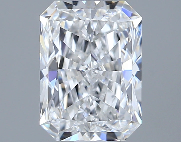 1.49 Carat Radiant Shaped, Ideal Cut, E Color, VVS1 Clarity, IGI Certified Lab Grown Diamond