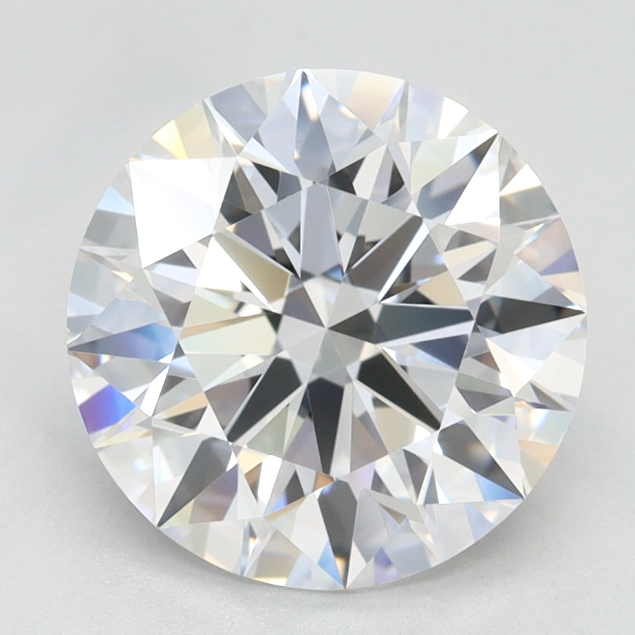 2.74 Carat Round Shaped, Ideal Cut, D Color, VVS1 Clarity, IGI Certified Lab Grown Diamond