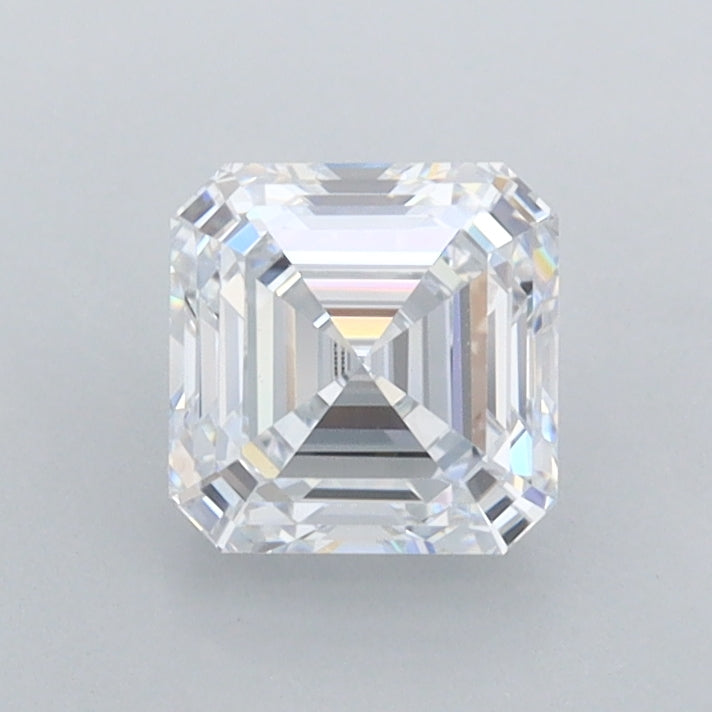 1.02 Carat Asscher Shaped, Ideal Cut, D Color, IF Clarity, IGI Certified Lab Grown Diamond